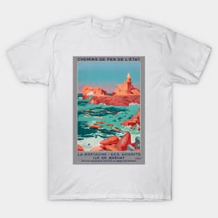 Ile de Brehat France Vintage Poster 1930 T-Shirt